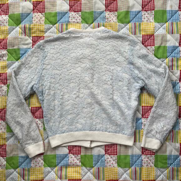 Vintage 1950s Lace Cardigan Sweater‎ by Nat Lewis // Size Small - Picture 4 of 6